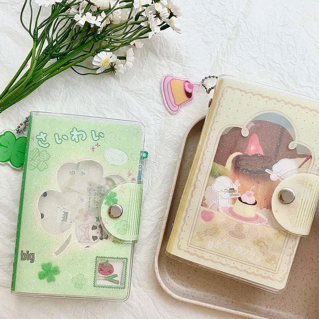 A7 Planner: Glitter Detachable Loose-Leaf Sticker Storage Album - Pocket-Size, Portable, Cute Wakawaka Design