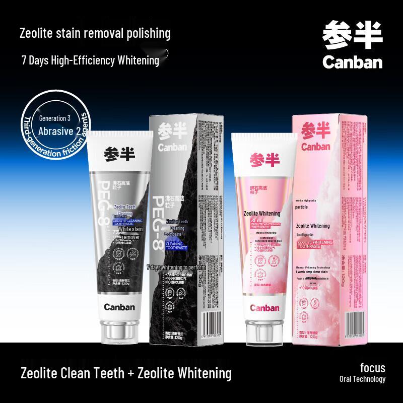 Зубная паста Can Ban Zeolite для отбеливания и свежего дыхания