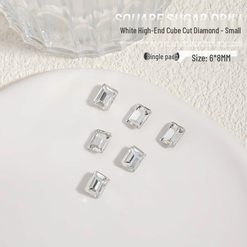 

Большие прямоугольные кубики льда хрустальное стекло стразы для нейл-арта