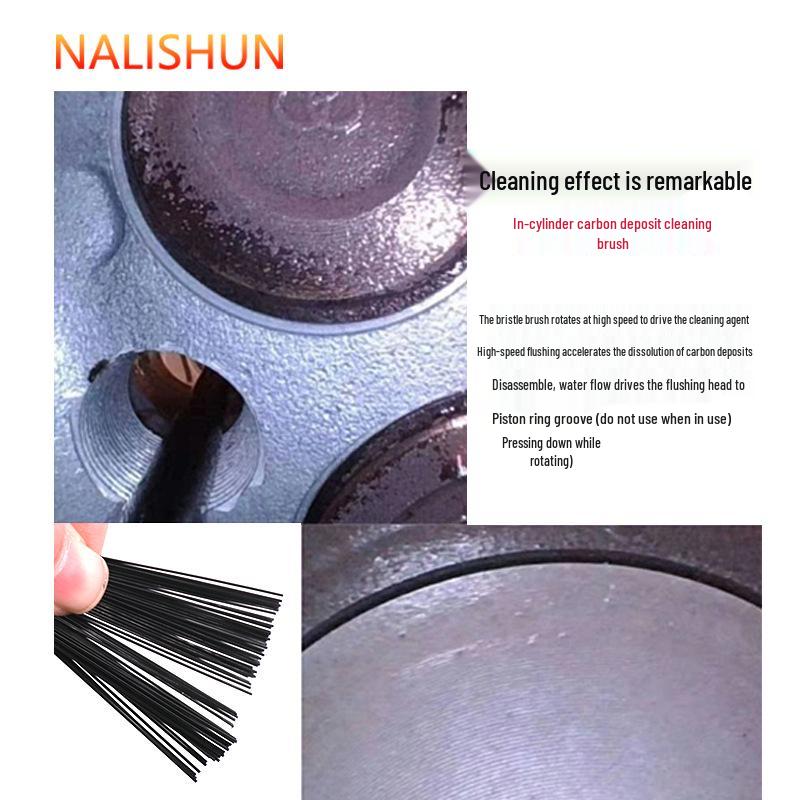Kartáč na čištění karbonových usazenin pro spalovací komoru motoru