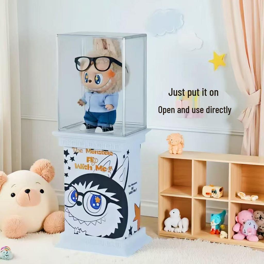LABUBU ZIMOMO Archangel Acrylic Display Box with Magnetic Door