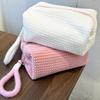 2026 New Ins Sweet Girl Candy Color Plush Large Capacity Makeup Bag Washbag Travel Portable Handheld Small Storage