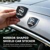 Universal Shield Car Sticker Alloy Mirror Adhesive Car Decor Badge For Opel ADAM ASTRA J K CORSA E INSIGNIA MOKKA VIVA Meriva