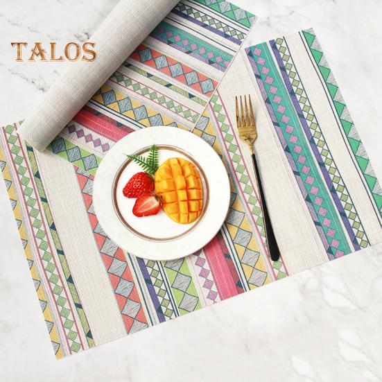 Cheap TDStore Bohemian Print Placemat Waterproof Insulation Hotel Home