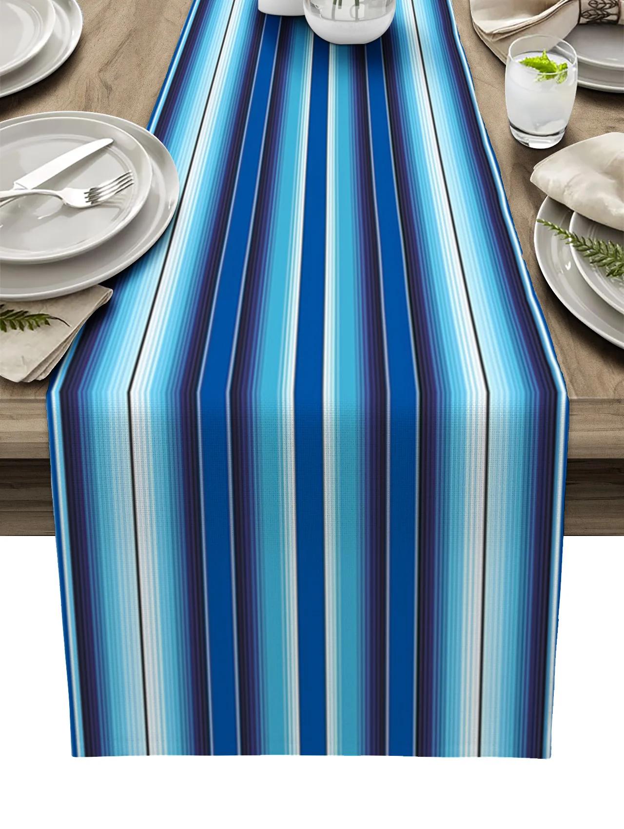 Mexicaanse Serape Linnen Tafel Runner Commode Sjaal Decor Kleurrijk Gestreept Mexicaanse Fiesta Dag van de Doden Tafel Runner Feest Decoratie 150x33cm