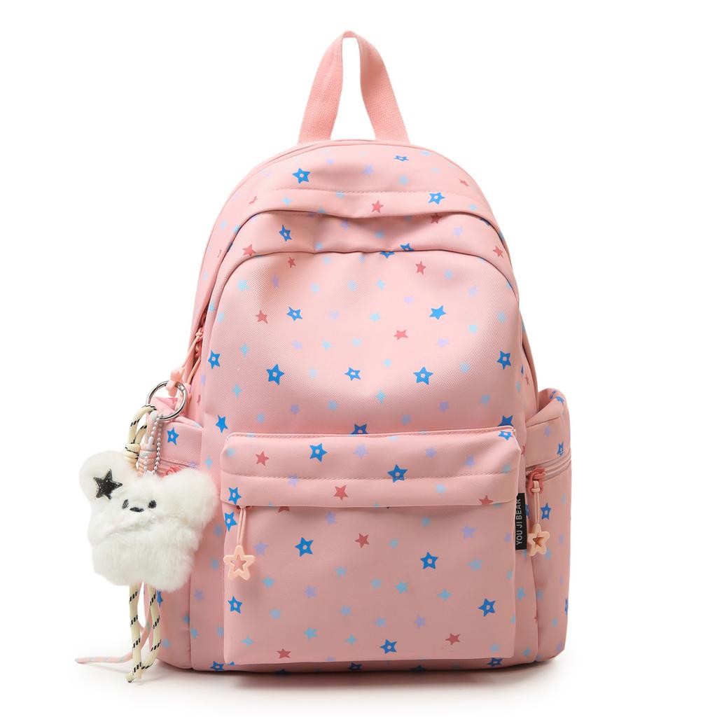Schoolbag Japanese cute casual schoolbag female junior high school high school student backpack lightweight niche student travel backpack