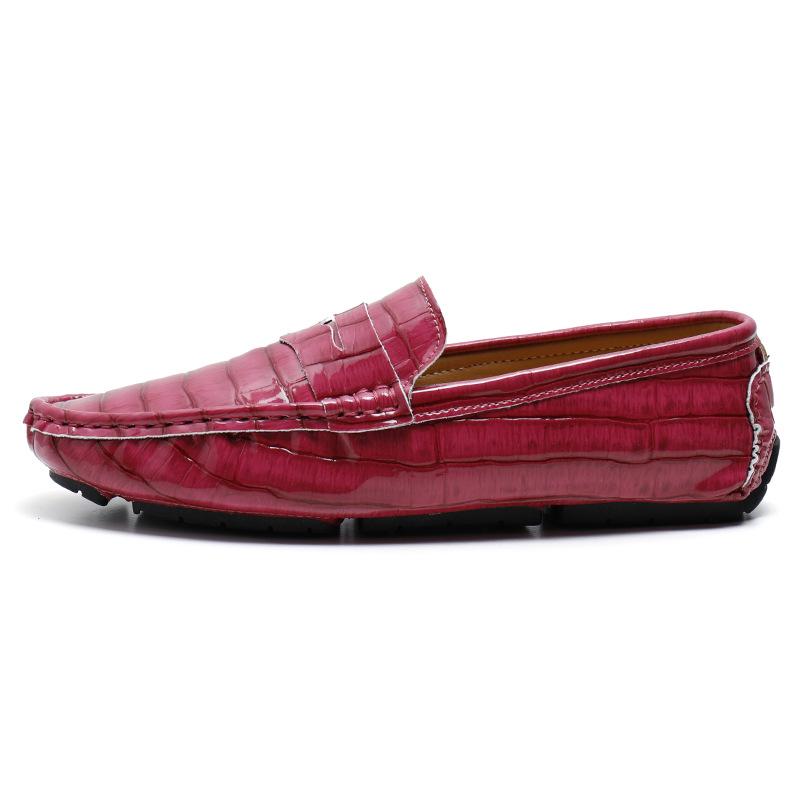 Men's Large Leather Slip-on Loafers: Spring Driving Casual Shoes