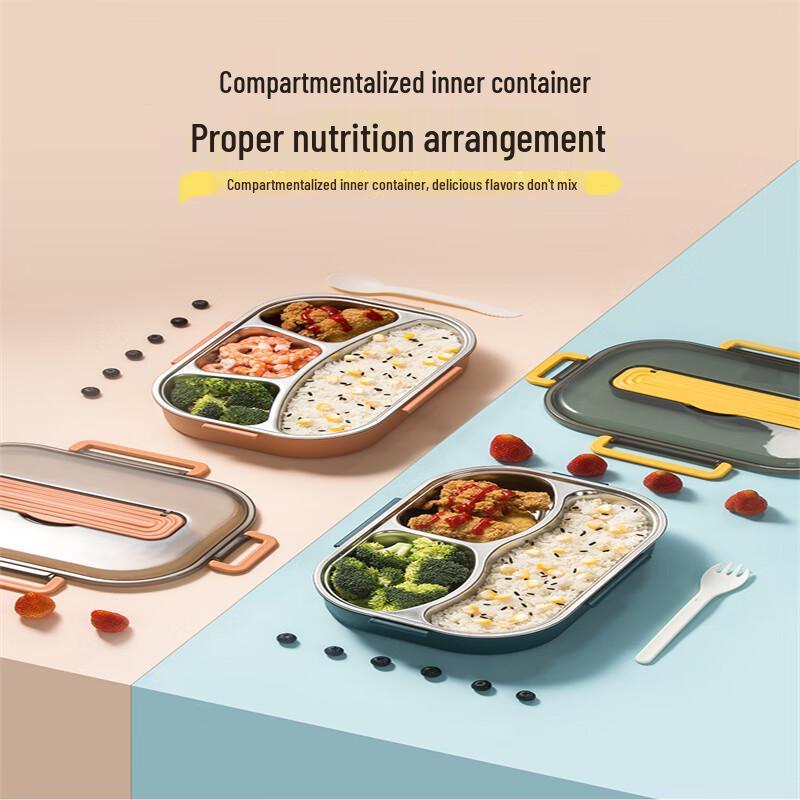 Kana F984 4-Compartment Stainless Steel Lunch Box