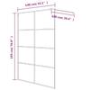 Vidaxl Shower Wall, White, 140X195 Cm, Transparent ESG Glass