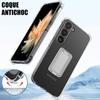 Coque pour Samsung Galaxy A13 4G-5G - BOOLING - Silicone Transparent - Support Pliable Noir