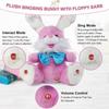 Bunny Stuffed Animal, Children Songs & Lullabies Peek-A Boo Toy Repeats What You Say, Talking Toys Singing with Floppy Ears for 0-6 6-12 Months 1-3 4+
