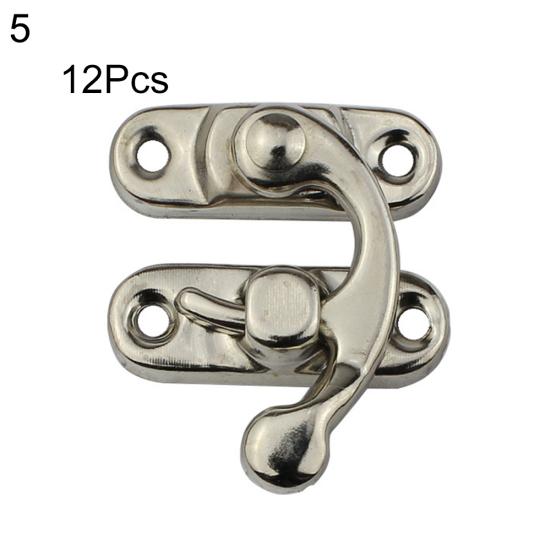 12 stk Lær håndverksveske Dekorative smykker gave vin treboks Hasp låsekroker