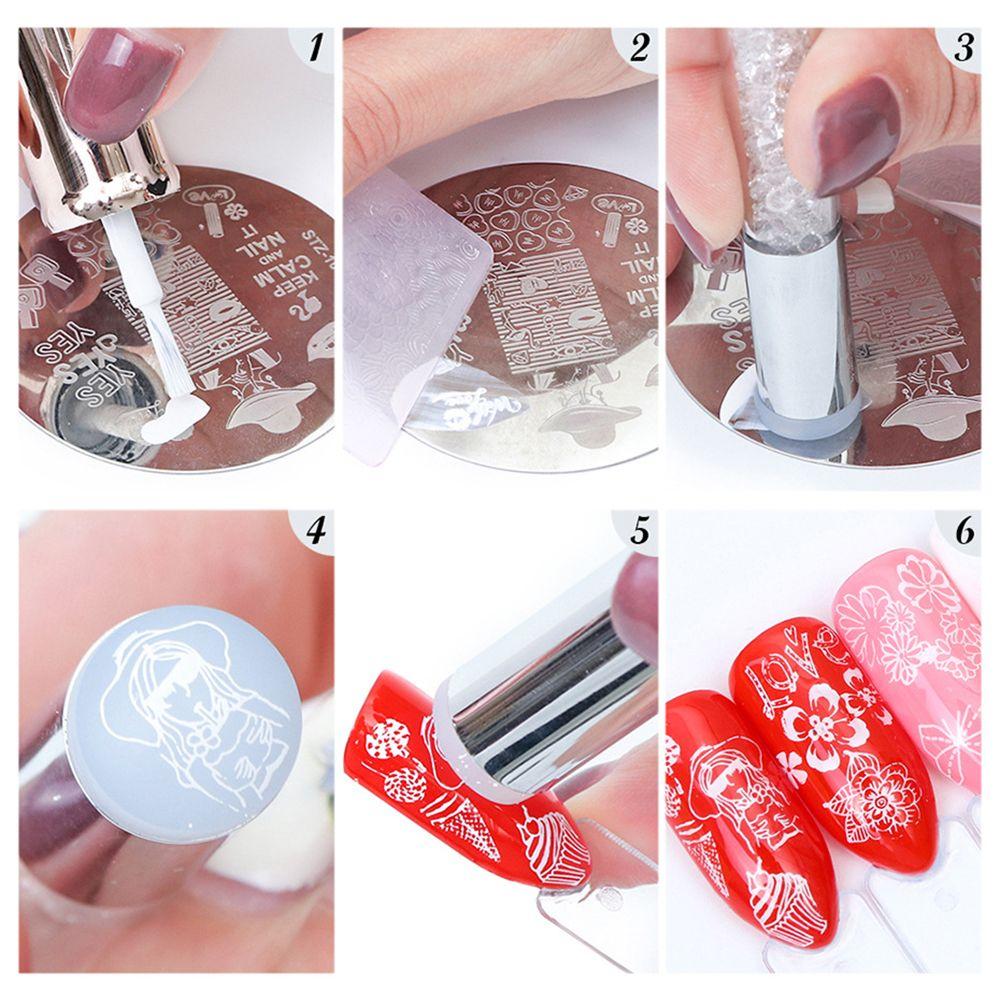 Snowflake Winter Nail Stamping Plate Image Paint Polish Stencil Nail Art  Template Stainless Steel