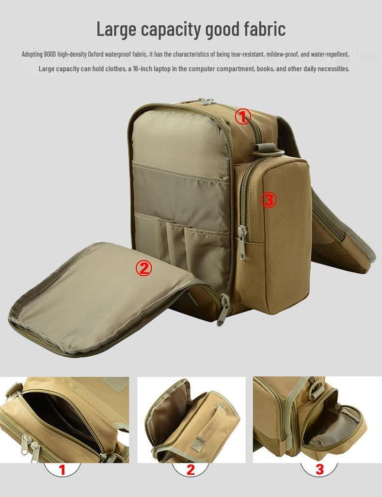 Men's Camouflage Multifunctional Outdoor Tactical Messenger Bag