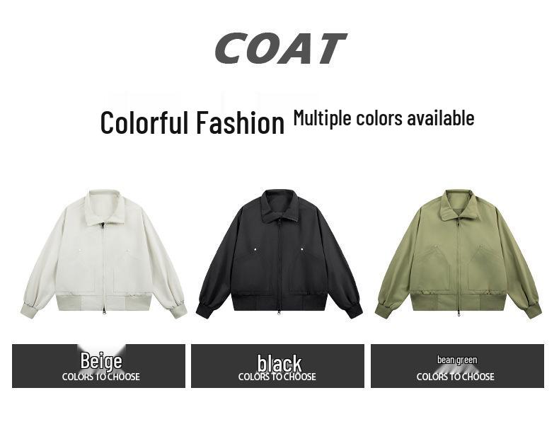 2026 Men's Loose Fit Bomber Jacket: Versatile Casual Spring/Autumn Outerwear for Him and Her