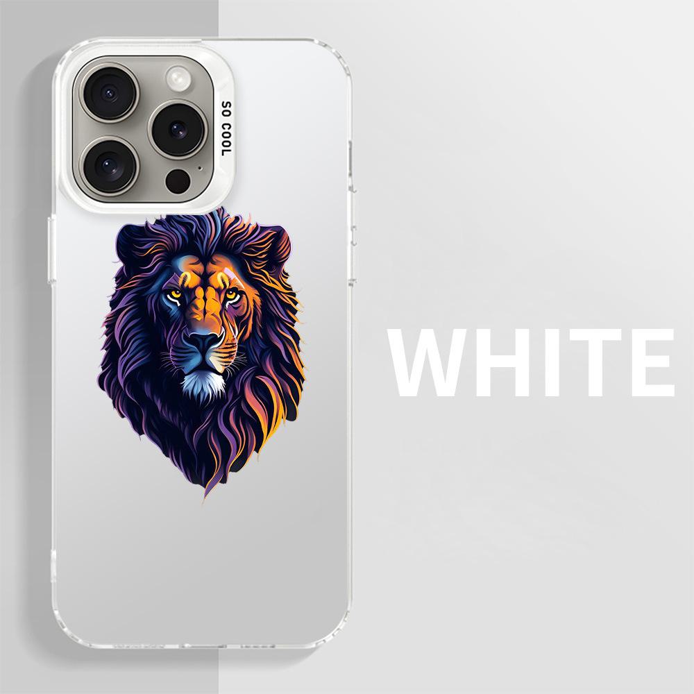 IPhone 15/14/13/11/8 için Aslan Başlı iPhone Kılıfı - Bu şık aslan başlı tasarımlı kılıfla telefonunuzu koruyun.
