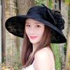 Fascinating Kentucky Big Hat Ladies Tea Party Wedding Summer Organza Hat Women Flower Large Wide Brim Fashion Vintage Fedora