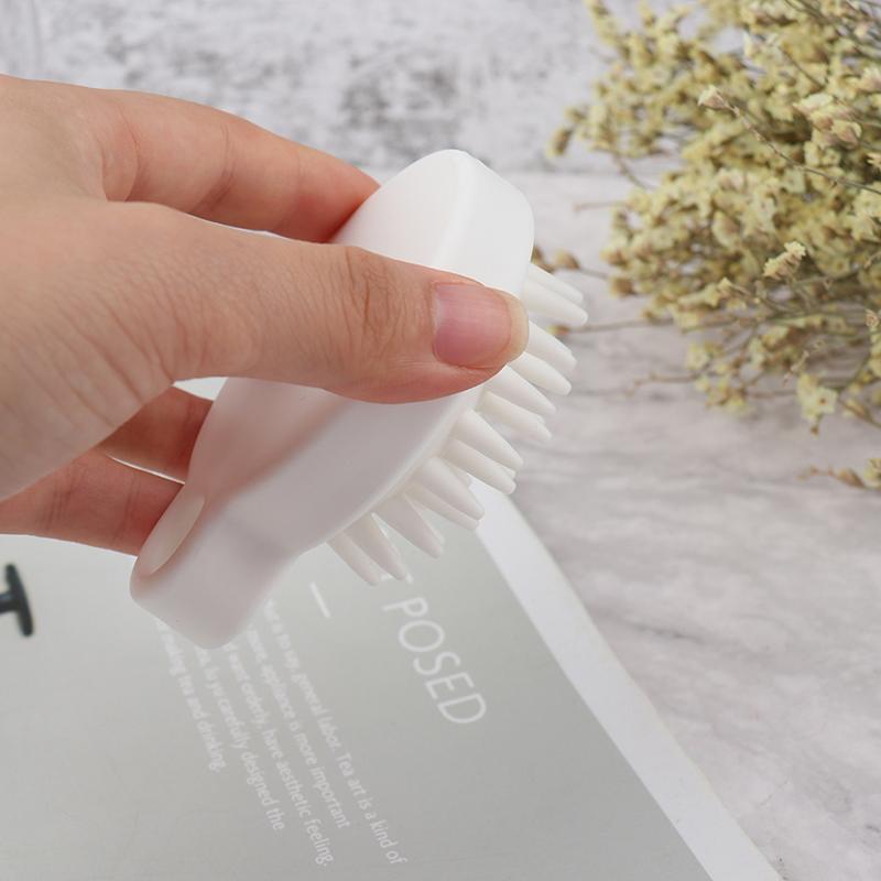 Handheld Silicone Scalp Shampoo Massage Brush Washing Shower Clean Brush Bath