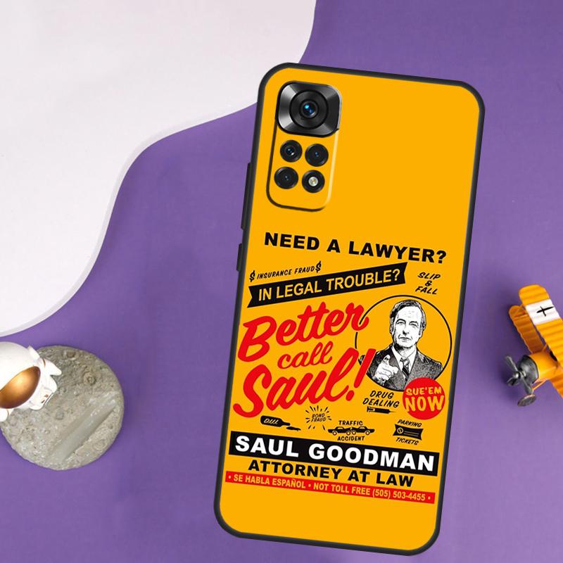Better Call Saul TV Case For Xiaomi Redmi Note 13 14 Pro 12 9 10 11 Pro 10S 11S 12S Redmi 14C 13C 10C 12C Cover