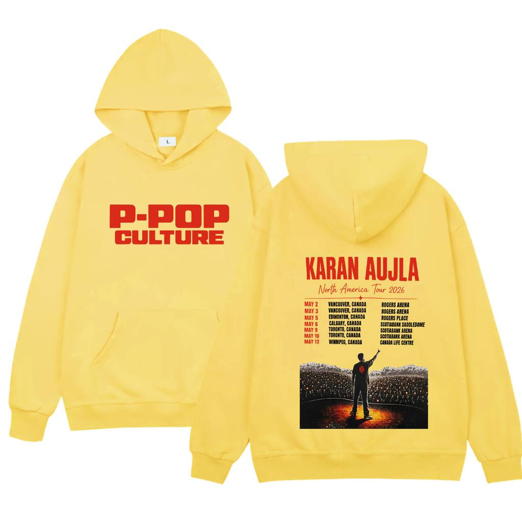 Rapper Karan Aujla P-Pop Kultur Album Tour Hoodies Herren Freizeit Frühling Herbst Fans Musik Lockere Sweatshirts Unisex