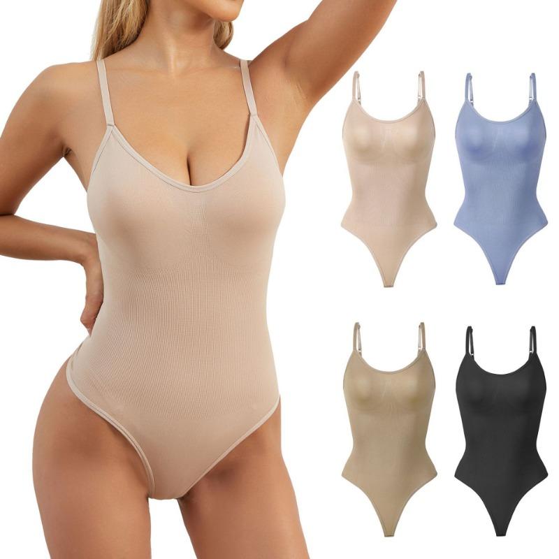 Halter Strap Bodysuit for Women One-piece Tee Shapewear