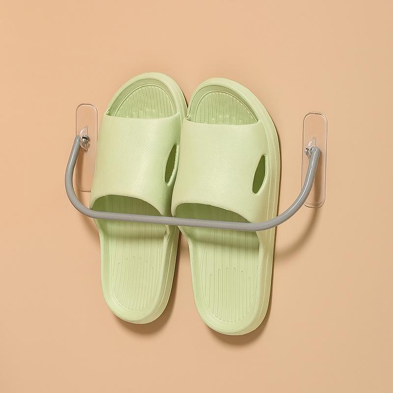 No-Drill Wall-Mounted Bathroom Shoe and Slipper Rack