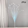 1PC Decorazione Poliestere Erba Pavone Simulata Scenografia Fotografica Composizione Floreale Vivace 80CM