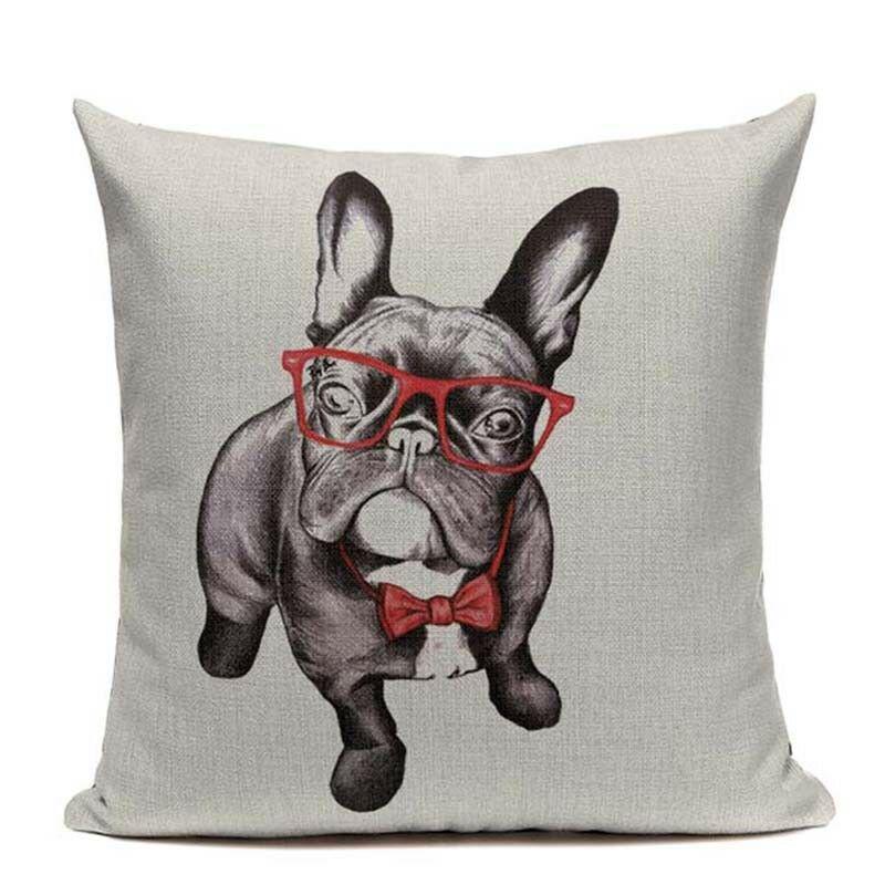 Premium Quality Boston Terrier French Bulldog Cushion Pillow Case For All Rooms