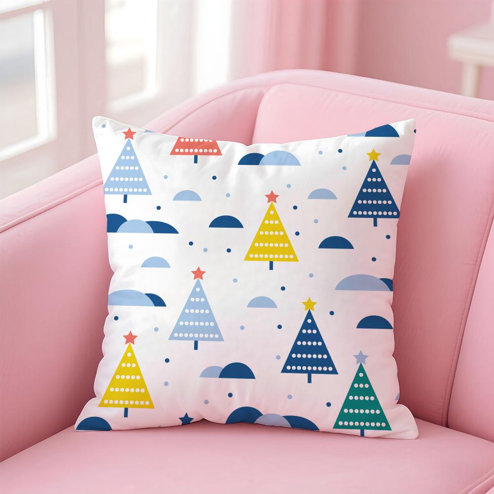 Nordic Simple Floral Polka Dot Plants Art Cushion Cover Pillowcase Short Plush Invisible zipper Room Sofa Cushion Cover