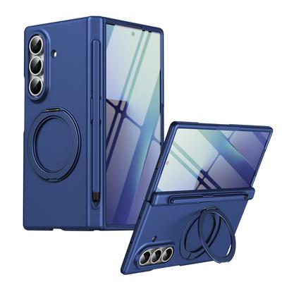 Support Rotatif Magnétique Housse Fold7 Fold6 Pour Samsung Galaxy Z Fold 7 6 5 4 Porte-Stylo Charnière Avec Stylo Film Verre Protecteur Housse