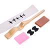 Ergonomic Ballet Stretching Device Elastic Stretch Band Wooden Ballet Foot Stretcher Set for Muscle Stretching Exercises