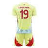 Maglia da Calcio Rossa e Gialla Yamal per Ragazzi Spagna Abbigliamento Sportivo Giovanile