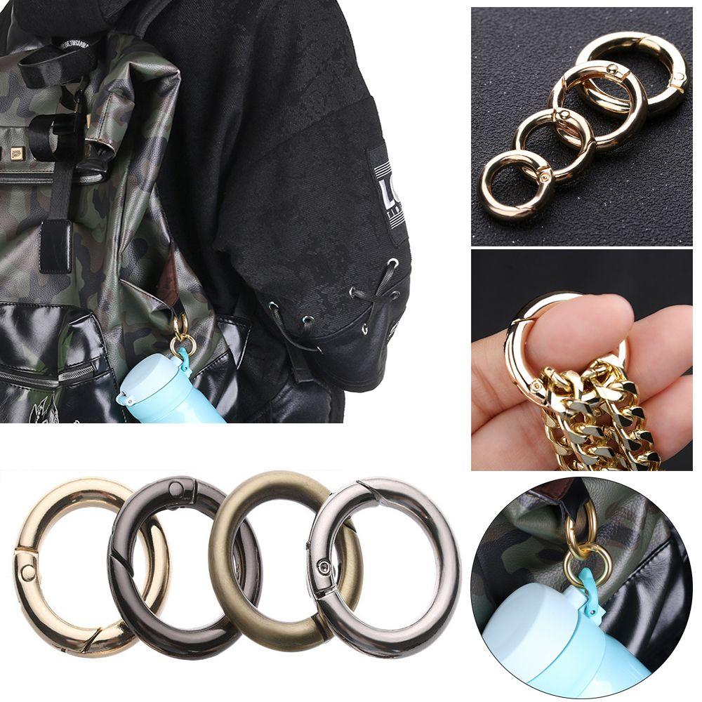 Hooks Plated Gate Snap Clasp Clip Carabiner Purses Handbags Spring O-Ring Buckles Bag Belt Buckle