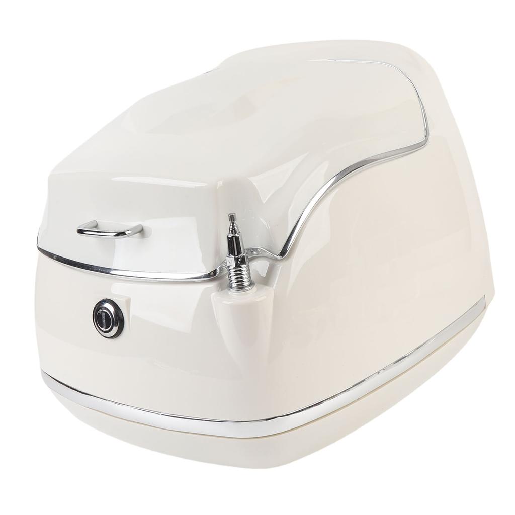 38L Motorcycle Top Box Waterproofing Universal Fit with Key Lock Base Plate Motorcycle Luggage Trunk Tail Storage