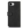 For iPhone 16e Case Cowhide Texture Leather Wallet Phone Cover with Stand