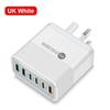 PD55W Multi-Port Fast Charger with QC3.0 for EU, US, UK Standards
