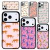 Capa Case for iPhone 17 Air 16 Pro Max 15 Plus 11 13 Mini 14 12 Back Phone Cover Tigers Cheetah Print