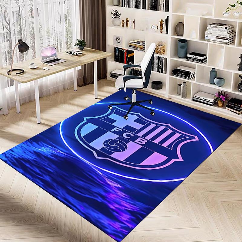 1pc FC Barcelona Carpet Anti Slip Polyester Floor Mat for office.Bedroom