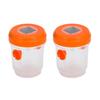 2/4Pcs Outdoor Hanging Wasp Trap Solar Powered Hornet Bee Catcher with UV LED Light Reusable Outside Garden Patio Yellow Jacket Trap Bottle