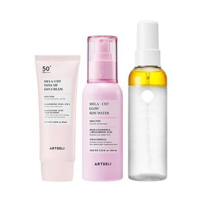 ARTDELI Tone-Up Sun Cream 50ml + Sun Water 100ml + Ceramic Mist Serum 100ml