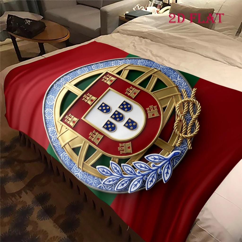 Portuguese Heritage Emblem blanket Suitable for all seasons blanket Digital printing Outdoor plush blanket bedroom