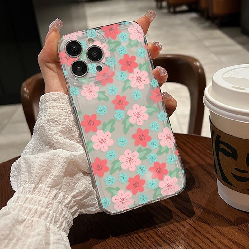 ins wind summer apple 13pm mobile phone case iPhone16 space case 14pro beautiful 15 transparent 12 soft case 11