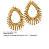 1 Paire de Boucles d'Oreilles Goutte pour Femmes, Boucles d'Oreilles Puces Épaisses, Bijoux Boucles d'Oreilles Pendantes Légères Cadeau pour Banquet Quotidien Danse