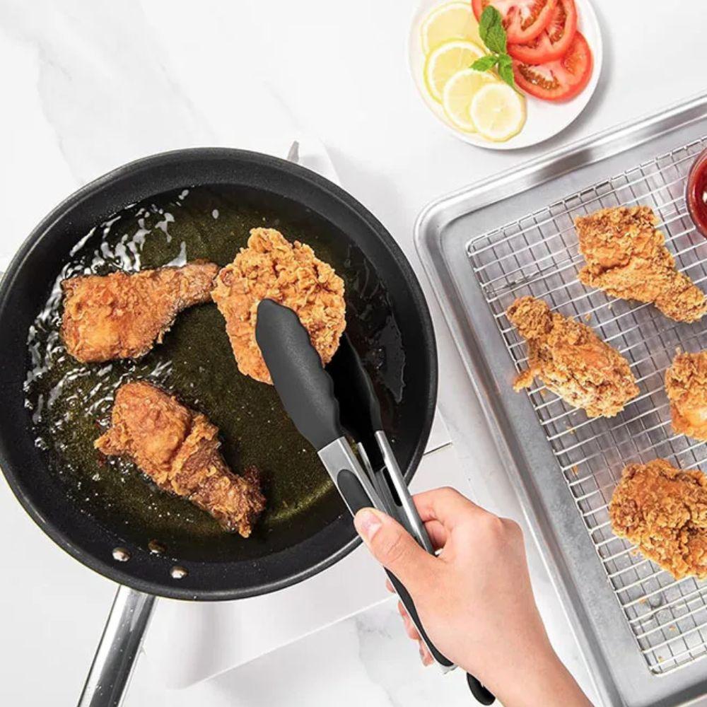 3 ks Silikonový hrot Klip na jídlo Žáruvzdorné kuchyňské kleště Odolné grilovací kleště Restaurace