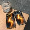 Capa Colorida Galvanizada para Celular de Vidro para iPhone 17 16 15 14 13 12 11 Pro Max Plus 16E 17Air Capa