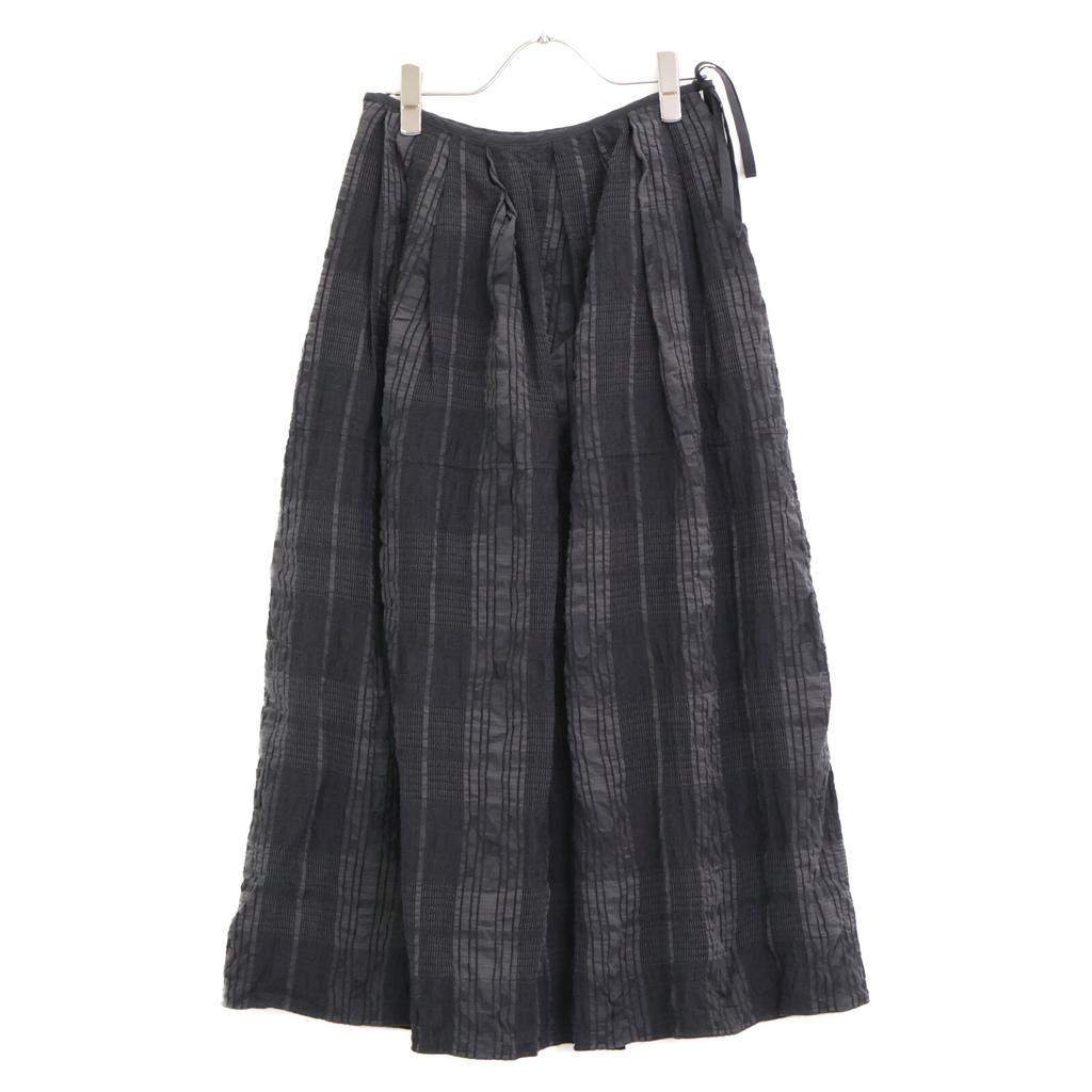 LE CIEL BLEU 24 Black Check Lace Sheer Guard Skirt skirt 34 blackUsed