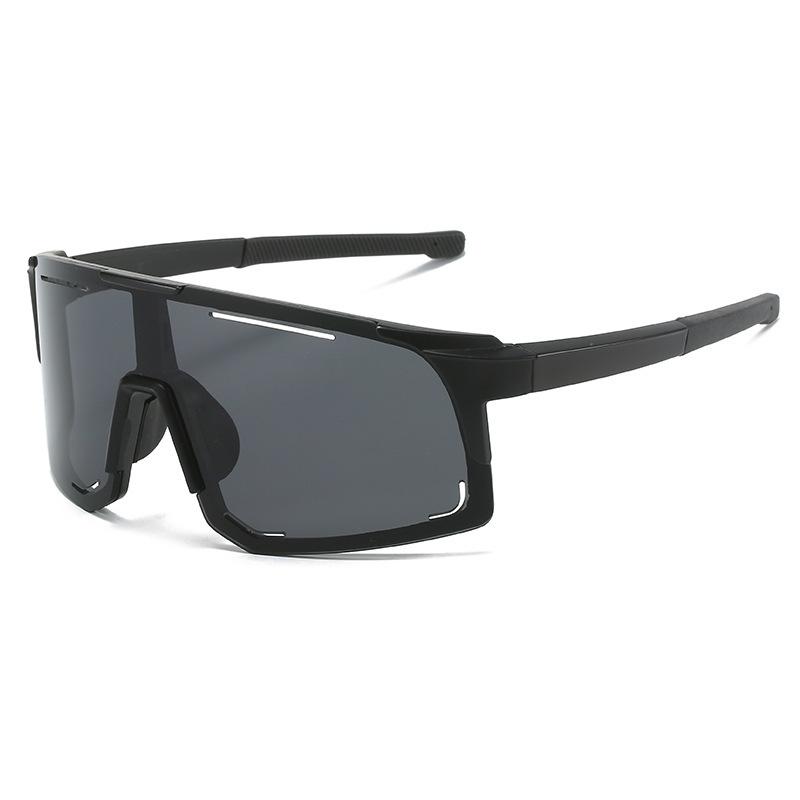 Cycling glasses for men and women, marathon running, mountain biking goggles, sports outdoor sunglasses/9335 Black frame, all gray