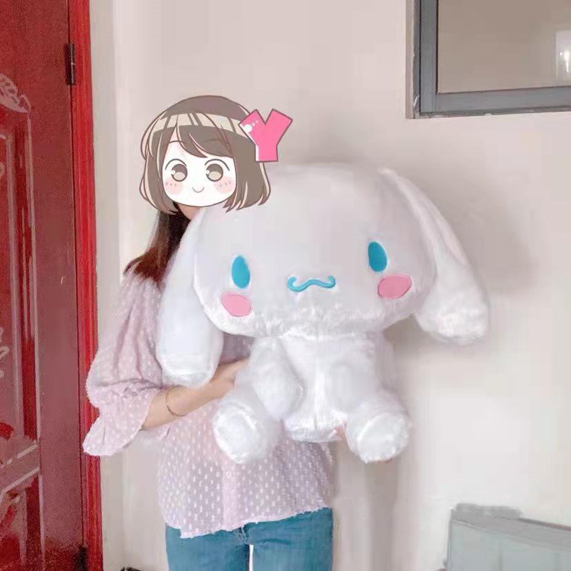 50CM Cinnamoroll Dog Plush Toys Stuffed Animal Soft Doll Kids Birthday Gift Cartoon Anime Toy