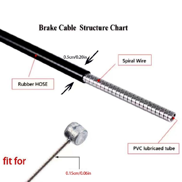 Variable Speeds Line Pipe Multiple Color Housing Brake Cable Inner Cable Suitable for Various Brake Type