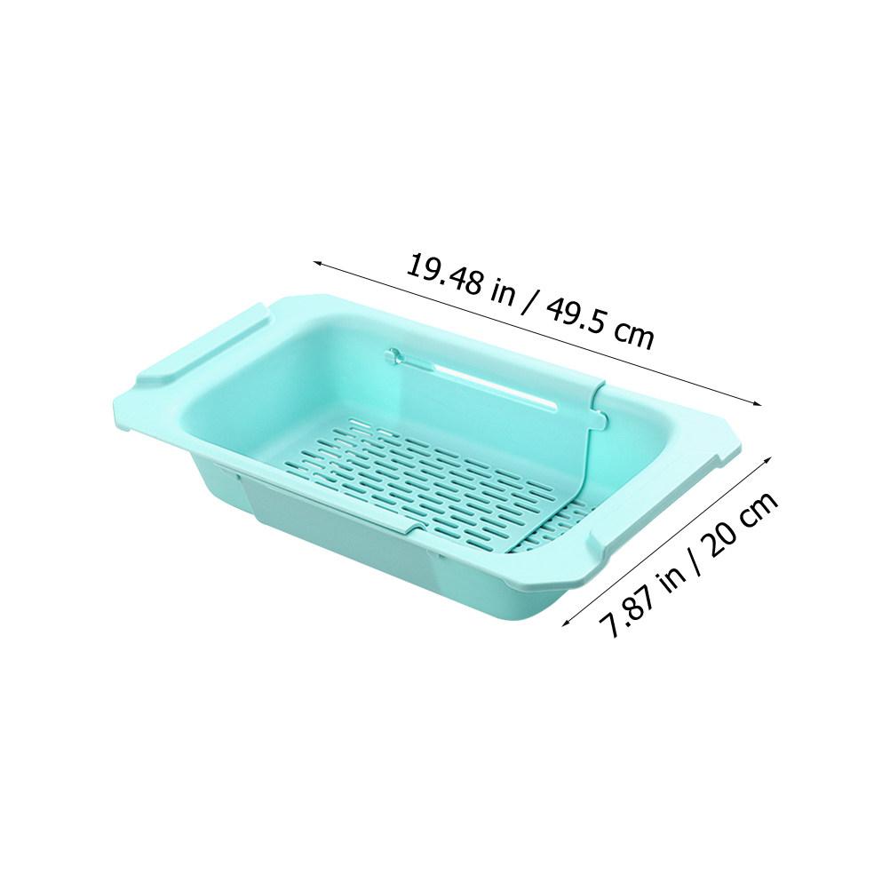 Extendable Kitchen Sink Strainer Drain Basket Retractable Vegetables Washing Rack Dishes Drying Stand Kitchen Sink Accessory
